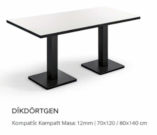Dikdörtgen masa